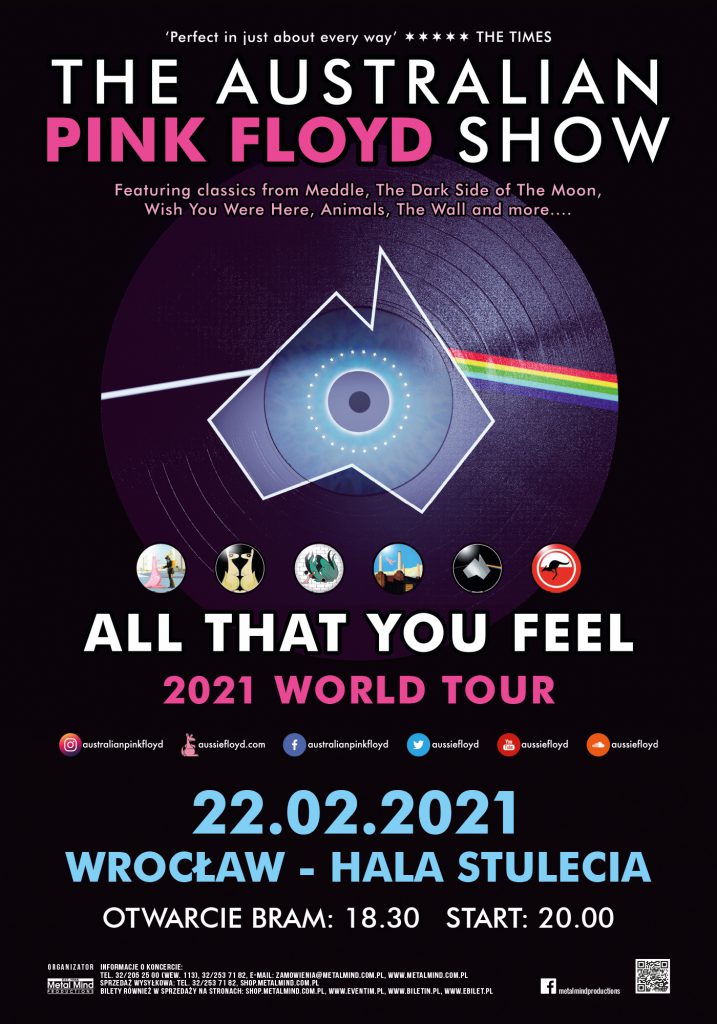 The Australian Pink Floyd: Data, miejsce, bilety